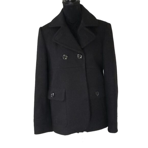 Gap Black/Navy Single Line Double-Breasted Pockets Notched Collar Size M - Picture 1 of 7